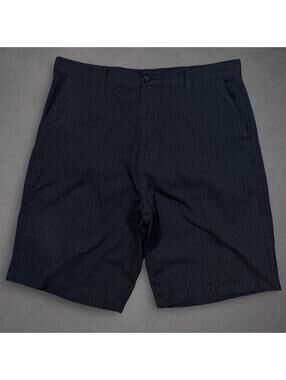 Burnside Black Pinstripe Dress Shorts Size 36